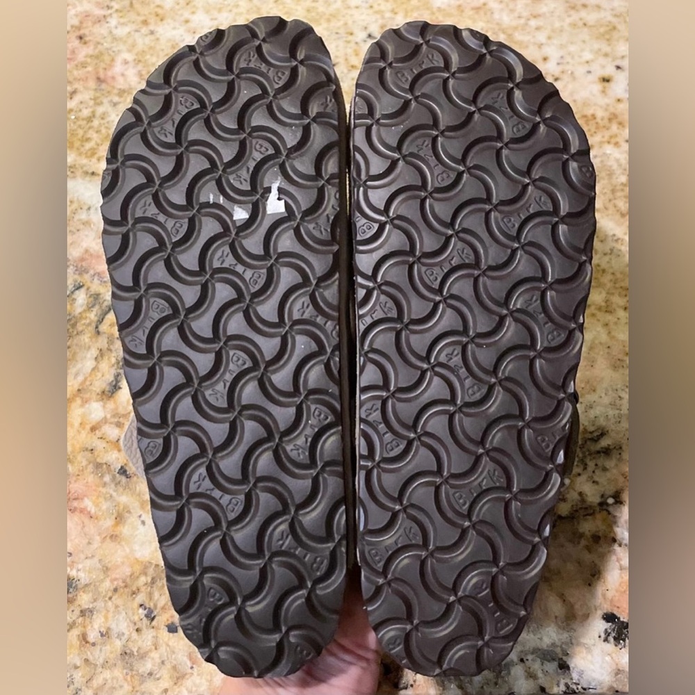 New With Flaws Birkenstock Boston Soft Footbed Suede Leather Sandals EU 37/L6/M4 - Picture 6 of 6